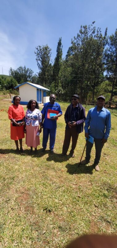 The Launch of a pit latrine at Emulunya Primary School by Benjamin Munywele